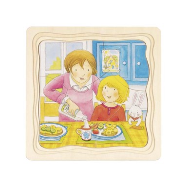 GOKI Slojevita slagalica Moj dan, 3+