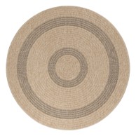 AYYILDIZ CARPETS Okrugli vanjski tepih Comilla ø120 cm, crni/bež