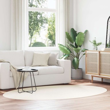 Tepih HUARTE, krem, 160x230 cm, ovalni