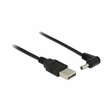 DELOCK kabel USB M - napajanje M DC 3.5 fi x 1.35 mm kutni 1,5 m, model 83577