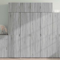Ormarić za pohranu, 80x42.5x225 cm, sivi hrast sonoma