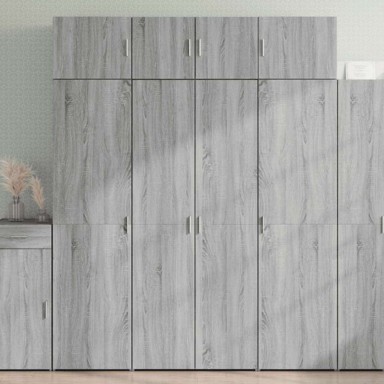 Ormarić za pohranu, 80x42.5x225 cm, sivi hrast sonoma
