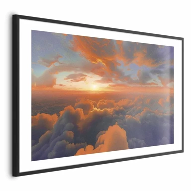 Plakat Kad zora dodirne oblake, prizor boja na jutarnjem nebu, 90x60 cm