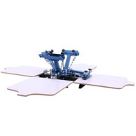 VEVOR Stroj za sitotisak, 4 boje, 4 stanice, 540 x 450 mm, rotacija 360°