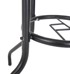 ROJAPLAST Vrtni stol ZWMT, Ø 80 cm, metal, staklo, crni