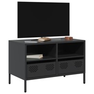 TV ormarić crni 68 x 39 x 43,5 cm hladno valjani čelik
