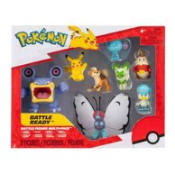 POKEMON Figura Battle Loudred, Pikachu, Growlithe, Wooper, Sprigatito, Cyndaquil, Butterfree, Quaxly, 8 kom