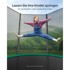 Trampolin Ø 183 cm s mrežom za vrt, zelena