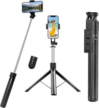 Stativ za pametni telefon sa selfie štapom i Bluetooth daljinskim upravljačem, 188 cm
