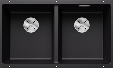 BLANCO Sudoper Subline 350/350-U InFino, Silgranit, crna