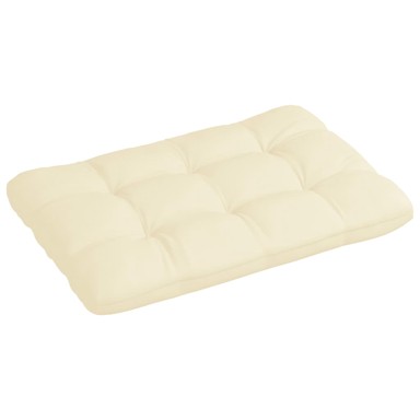 Paletni jastuk krem 120 x 80 x 12 cm od tkanine