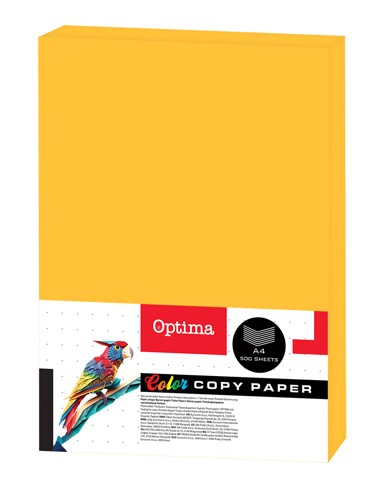 OPTIMA Fotokopirni papir, A4, 75 g, fluo orange, 500 listova