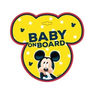 Znak Baby on board, Mickey Mouse