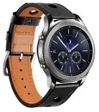 BSTRAP Remen Leather Italy za Huawei Watch GT 42mm, black