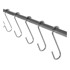 CASA SELECCIÓN Šipka od nehrđajućeg čelika sa 8 kuka, dužine 54,5 cm