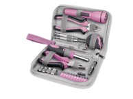 EXTOL CRAFT Set alata 23 dijela, roza