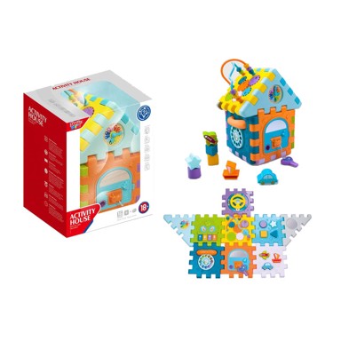 Kocka, didaktička, kućica, na baterije