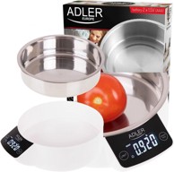 ADLER Kuhinjska vaga AD 3166, 900 ml posuda od inoxa, 5 kg, LCD
