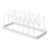 YAMAZAKI Bijeli podesivi stalak za poklopce i tave Tower