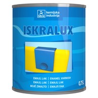 ISKRA Sintetski lak Iskralux crni mat ral 9005 0,75 l