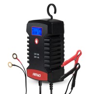AMIO Digitalni punjač akumulatora 8A 12/24V PRO HOOK