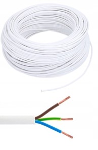 OMY 3 x 1 25 m bijeli električni kabel