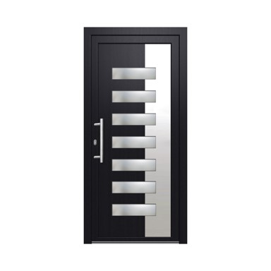 SAMOPEV Vrata ulazna Luxy 70 100x210 Inox L, antracit