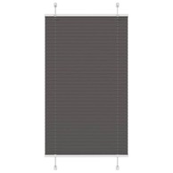 Plisirana roleta crna 80x100 cm širina tkanine 79,4 cm