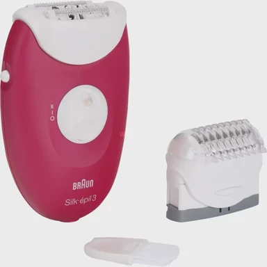 BRAUN Epilator Silk-épil 3-276, rozi/bijeli