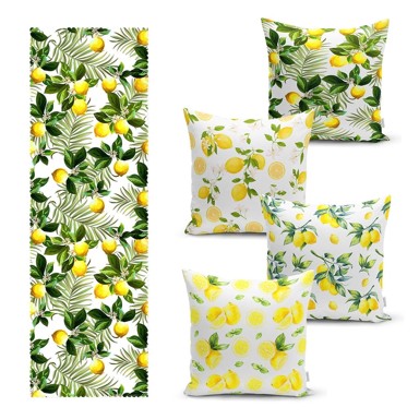 MILA HOME Komplet jastučnica i nadstolnjaka 5 kom