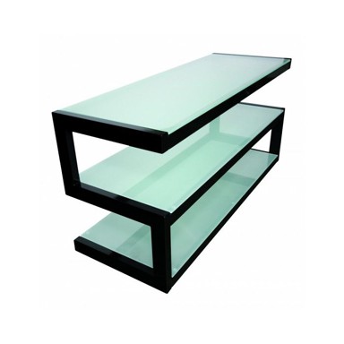 NORSTONE Stalak za HI-FI komponente ESSE AV, crni/frosted, 1100 mm