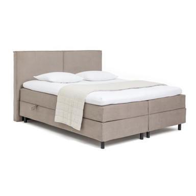 BONAMI SELECTION Boxspring krevet Elva Bold 160x200 cm s prostorom za odlaganje, smeđe-sivi