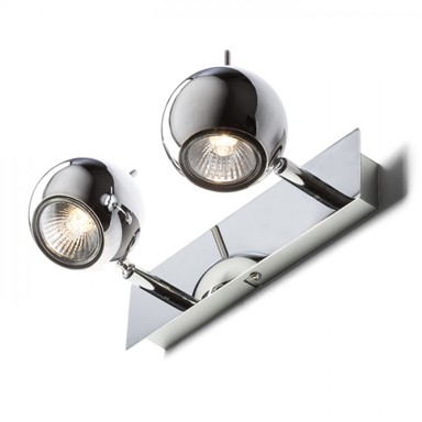 Stropna svjetiljka Glossy II, 230V LED GU10 2x8W, krom