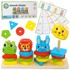 WOOPIE Montessori puzzle piramida, životinje, 27 elemenata