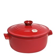 EMILE HENRY Crveni lonac s poklopcem Flame, ⌀ 27 cm