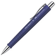 FABER-CASTELL Olovka kemijska gumirana Poly Ball M 241151 plava