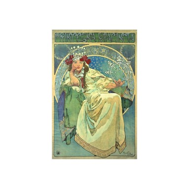 FEDKOLOR Reprodukcija slike Alfons Mucha 60 x 40 cm Princess Hyanin
