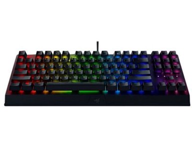 RAZER Tipkovnica BlackWidow V3 Tenkeyless, crna, mehanička, Yellow Switch, RGB, US Layout, USB