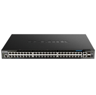 D-LINK Mrežni preklopnik DGS-1520-52MP, 44 x Gigabit Ethernet PoE, upravljani L3, 1U, crni