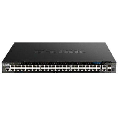 D-LINK Mrežni preklopnik DGS-1520-52MP, 44 x Gigabit Ethernet PoE, upravljani L3, 1U, crni