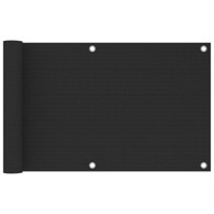 Balkonski zastor 75 x 500 cm antracit, HDPE