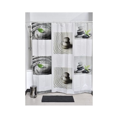 TENDANCE Zavjesa za kadu + 12 kukica 180 x 200 cm