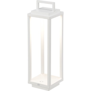 AB+ Stolna lampa, Resort, prijenosna, bijela