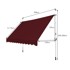 NORTHIX Uvlačna balkonska tenda 300 cm podesiva, UV zaštita, crveno vino