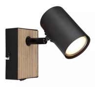 Zidni rasvjeta ROBBY, crna