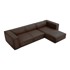 WINDSOR & CO SOFAS Tamnosmeđa kožna kutna garnitura (desni kut) Madame, 290x173x68 cm