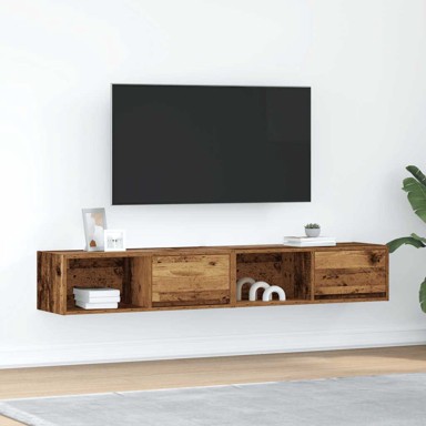 TV ormarići 2 kom staro drvo 80x31x25,5 cm od konstruiranog drva