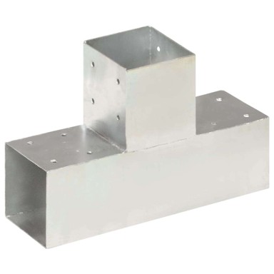 Spojnik za stupove u T-obliku 91×91 mm pocinčani metal
