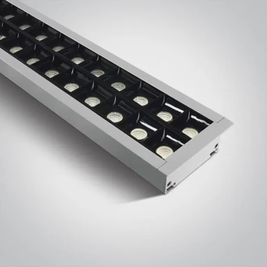 ONE LIGHT Ugradbena svjetiljka led96pcs spots ugr17 40w cw 1300mm 34d linear 230v bijela dm38150br/w/c