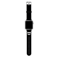 KARL LAGERFELD Choupette Heads silikonska maska za Apple Watch, 42/44/45 mm, crna